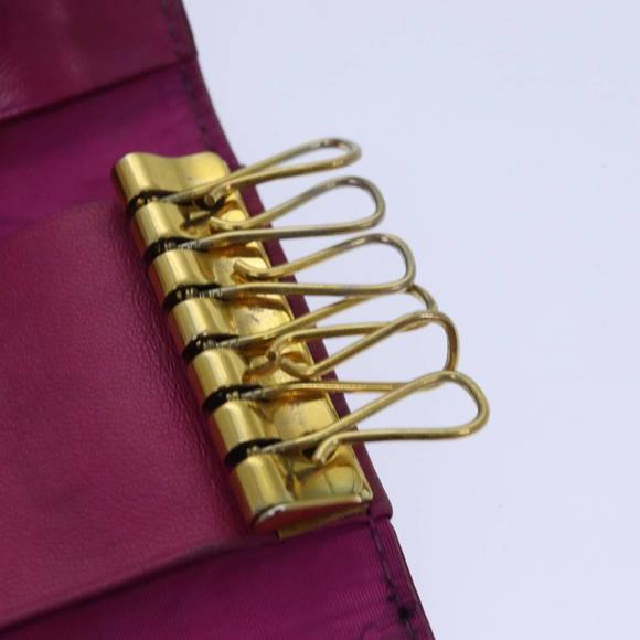 CHANEL Key Case Caviar Skin Pink Gold CC Auth ac3181 - Picture 10 of 16